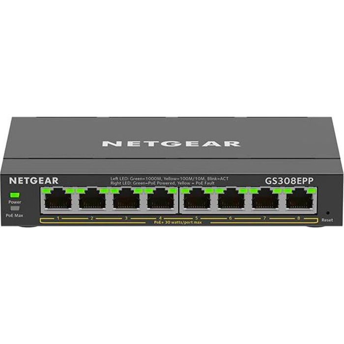 Комутатор NETGEAR GS308EPP (GS308EPP-100PES)