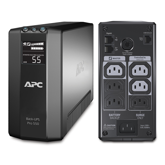 ДБЖ APC Back-UPS Pro 550VA LCD IEC (BR550GI)
