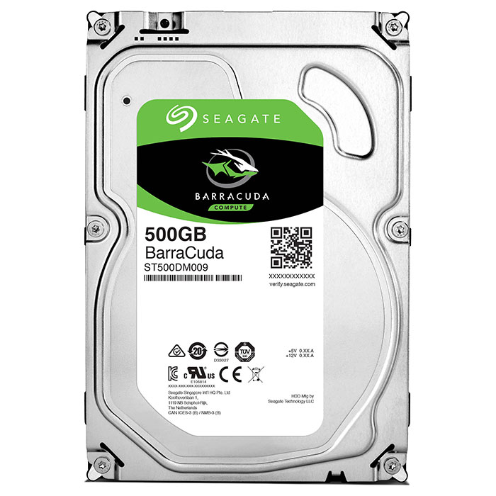 Жорсткий диск 3.5" SEAGATE BarraCuda 500GB SATA/32MB (ST500DM009)
