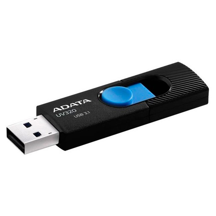 Флэшка ADATA UV320 128GB Black/Blue (AUV320-128G-RBKBL)