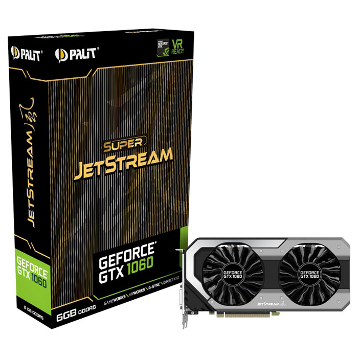 Видеокарта PALIT GeForce GTX 1060 Super JetStream (NE51060S15J9-1060J)