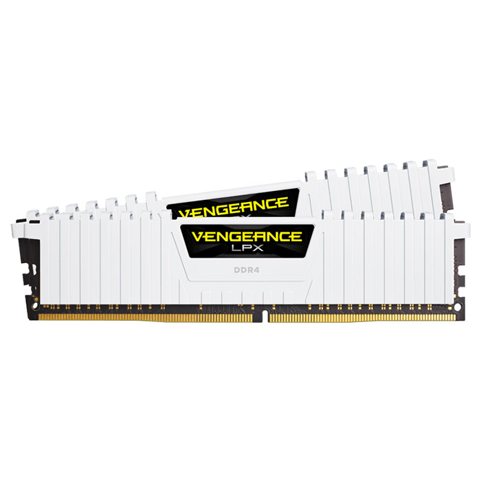 Модуль пам'яті CORSAIR Vengeance LPX White DDR4 3000MHz 16GB Kit 2x8GB (CMK16GX4M2B3000C15W)