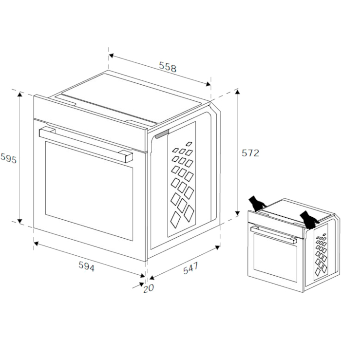 Духова шафа BEKO BBIE123002XD