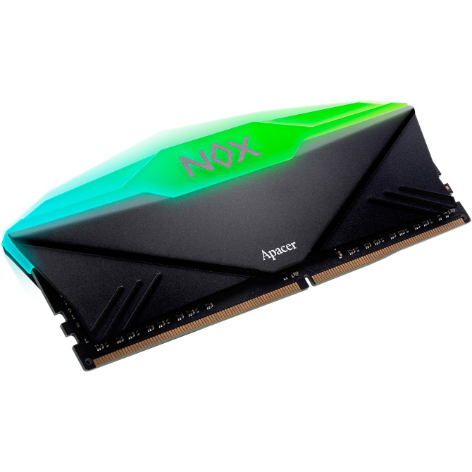 Модуль пам'яті APACER Nox RGB Black DDR4 3200MHz 16GB Kit 2x8GB (AH4U16G32C28YNBAA-2)