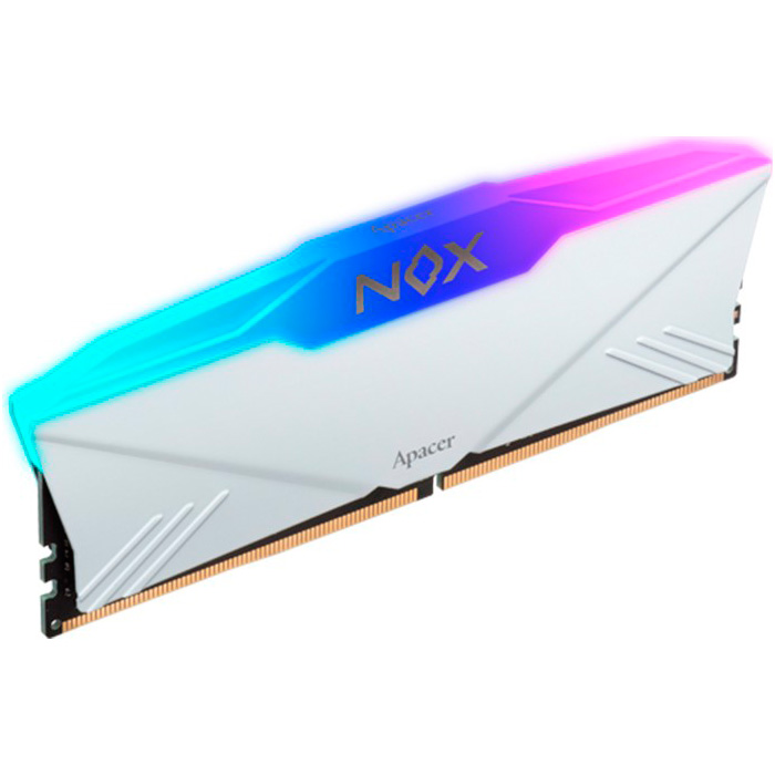 Модуль пам'яті APACER Nox RGB White DDR4 3200MHz 16GB Kit 2x8GB (AH4U16G32C28YNWAA-2)