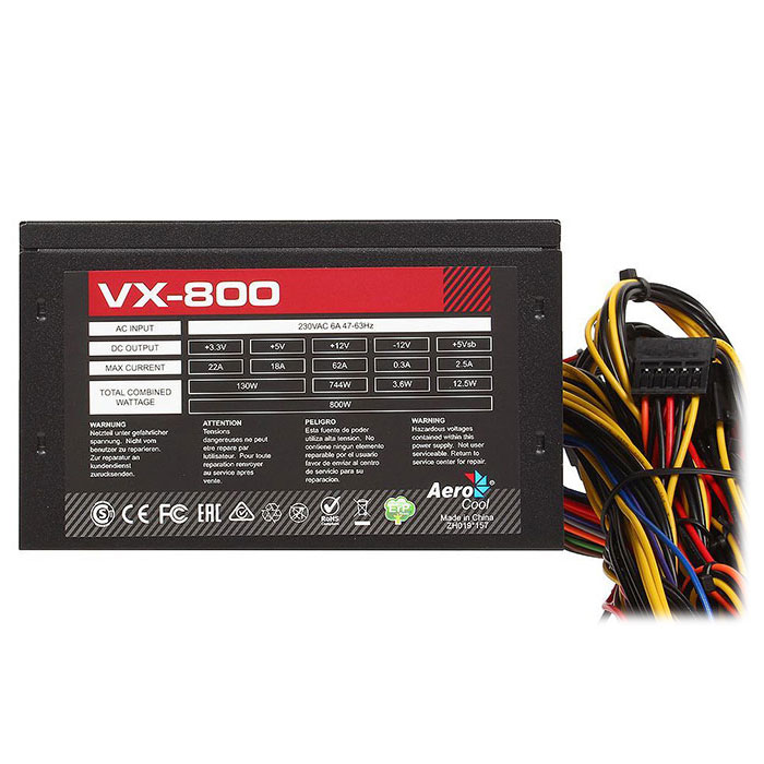 Блок живлення 800W AEROCOOL VX-800 (ACPN-VX80AEY.11)