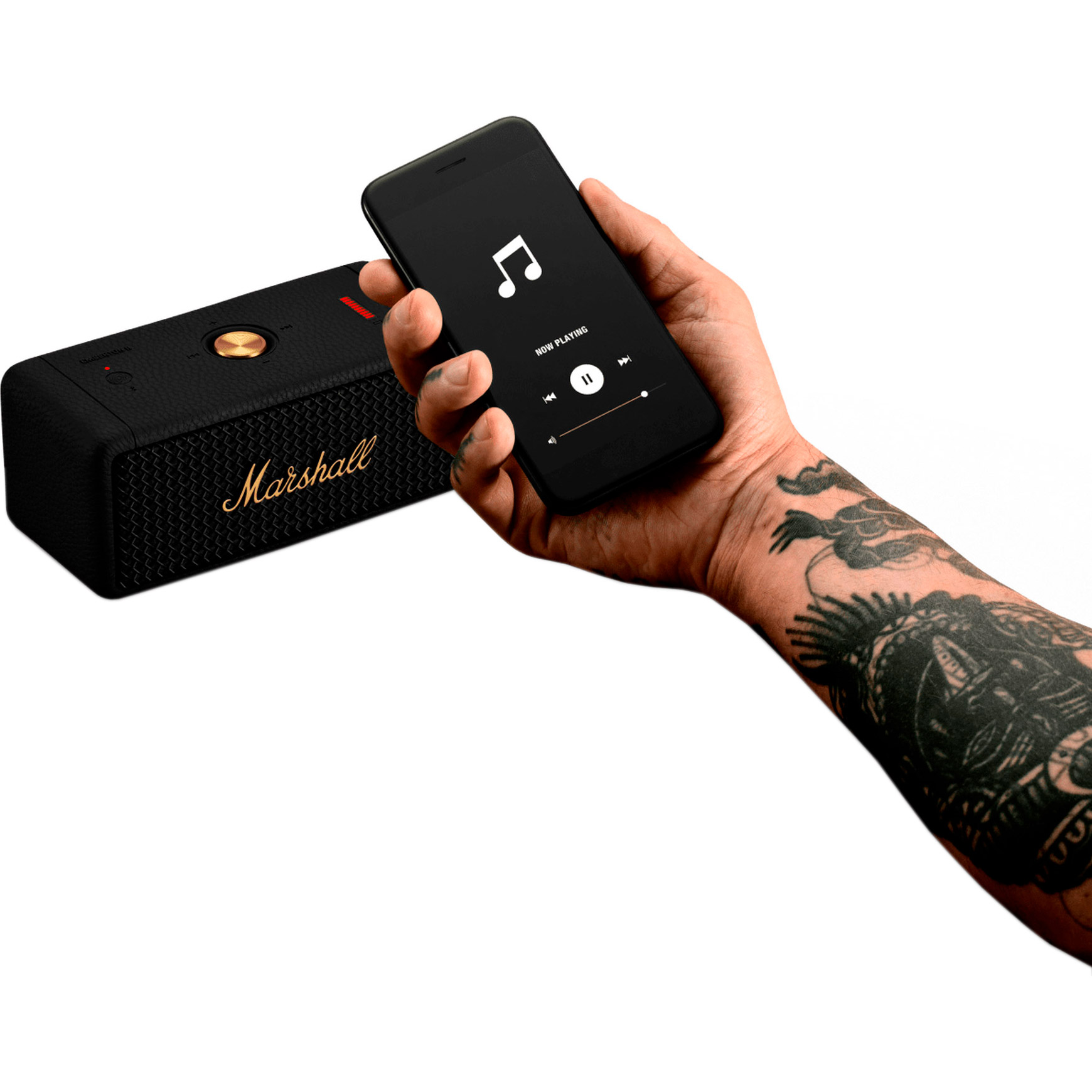 Портативна колонка MARSHALL Emberton II Black and Brass (1006234)