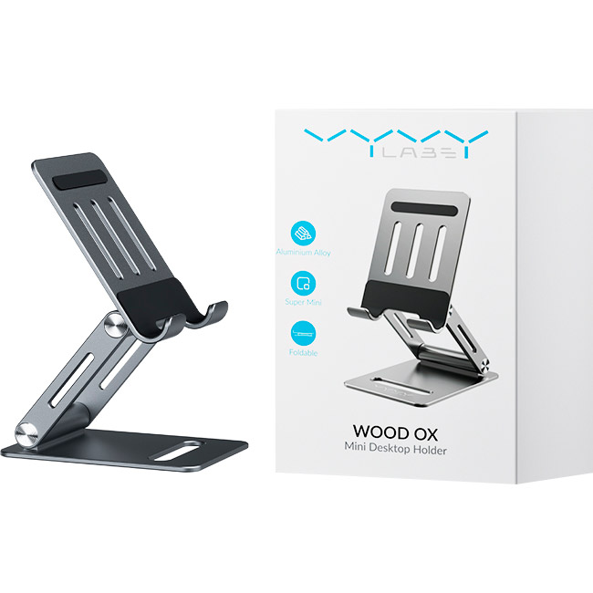 Подставка для смартфона VYVYLABS Wood OX Mini Desktop Holder Tarnish