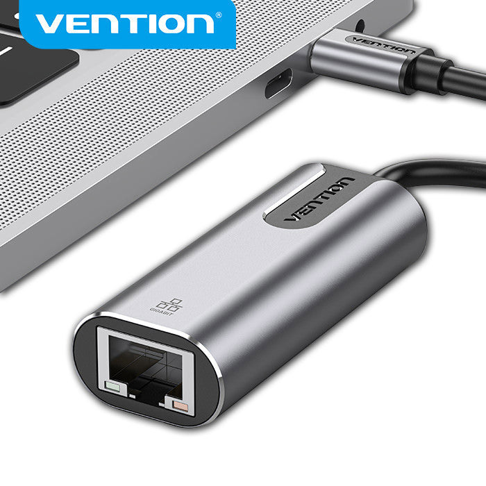 Сетевой адаптер VENTION USB-C to Gigabit Ethernet Adapter Gray