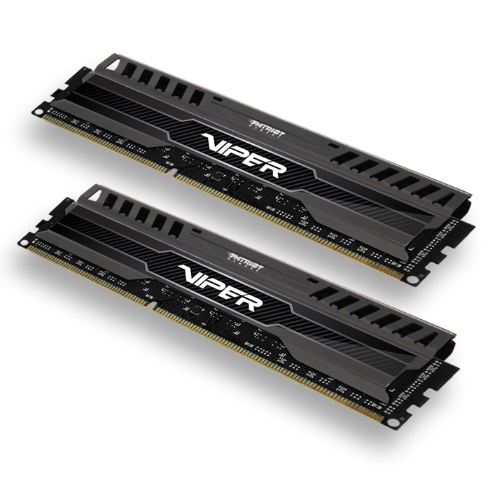 Модуль пам'яті PATRIOT Viper 3 DDR3 1600MHz 8GB Kit 2x4GB Black Mamba (PV38G160C9K)