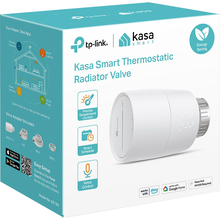 Умный терморегулятор для радиаторов отопления TP-LINK Kasa Smart KE100