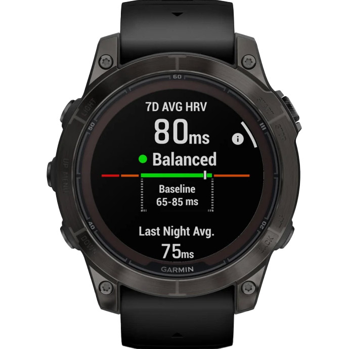 Смарт-годинник GARMIN Fenix 7 Pro Sapphire Solar 47mm Carbon Gray DLC Titanium with Black Silicone Band (010-02777-11/54)