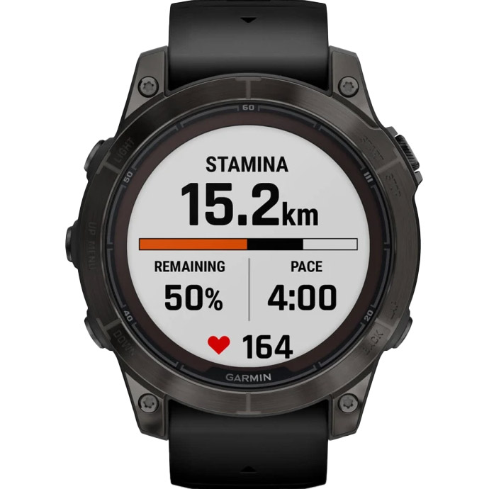 Смарт-годинник GARMIN Fenix 7 Pro Sapphire Solar 47mm Carbon Gray DLC Titanium with Black Silicone Band (010-02777-11/54)