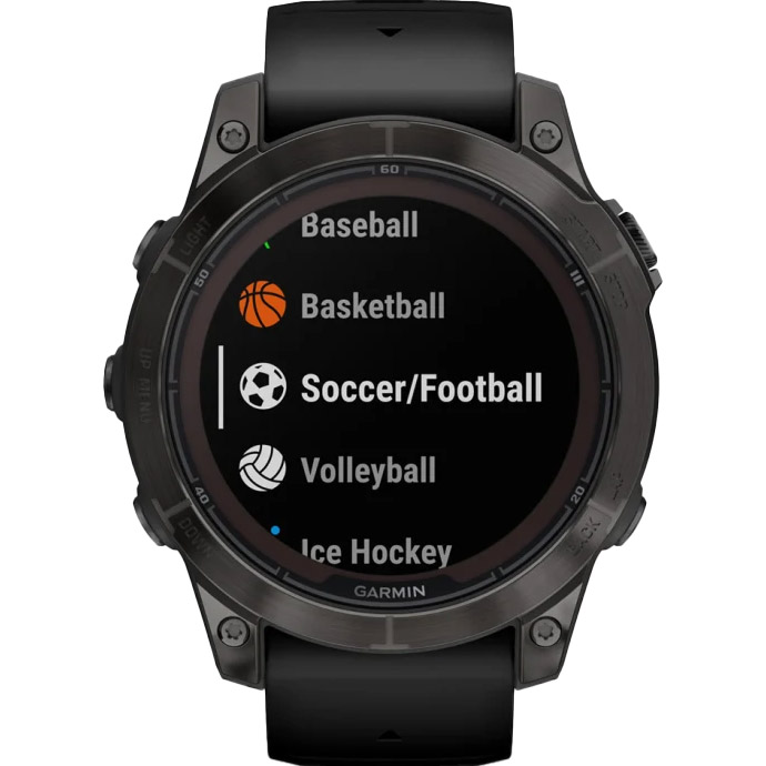 Смарт-годинник GARMIN Fenix 7 Pro Sapphire Solar 47mm Carbon Gray DLC Titanium with Black Silicone Band (010-02777-11/54)