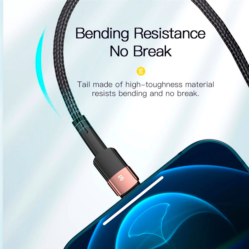 Кабель ESSAGER Star Fast Charging Data Cable 2.4A USB-A to Lightning 2м Blue (EXCL-XCA03)