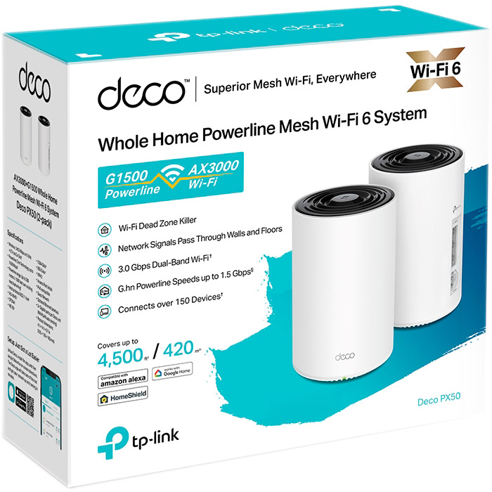Wi-Fi Mesh система TP-LINK Deco PX50 2-pack