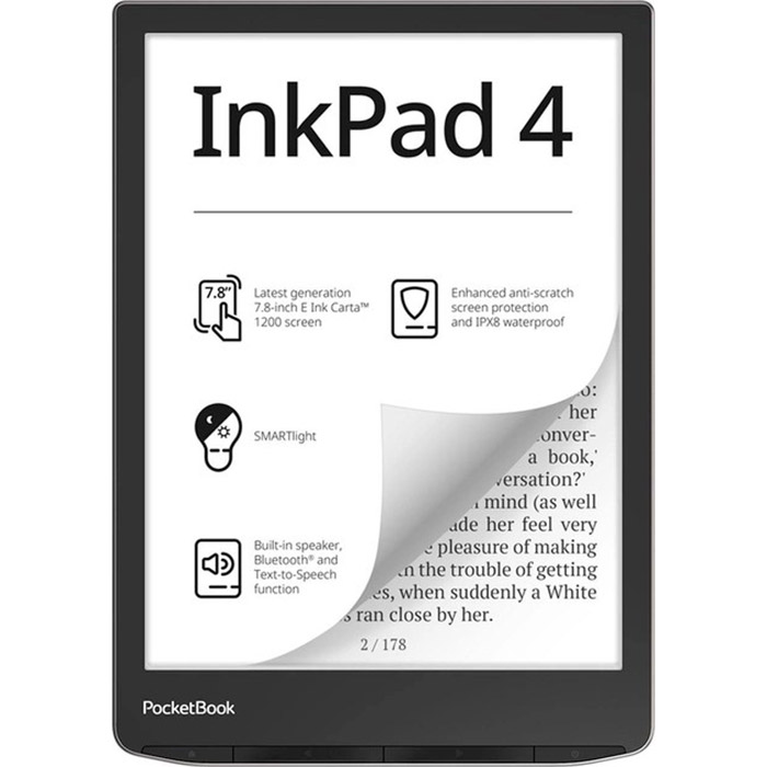 Електронна книга POCKETBOOK 743G InkPad 4 Stundust Silver (PB743G-U-CIS)