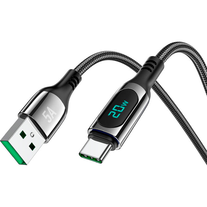 Кабель HOCO S51 Extreme USB-A to Type-C 1.2м Black