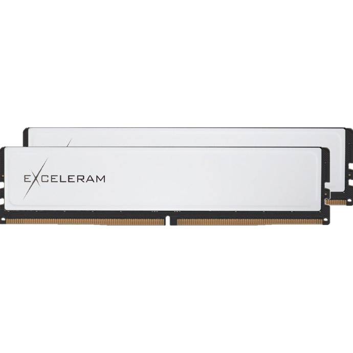 Модуль пам'яті EXCELERAM Black&White White Sark DDR5 5200MHz 32GB Kit 2x16GB (EBW50320524040CD)