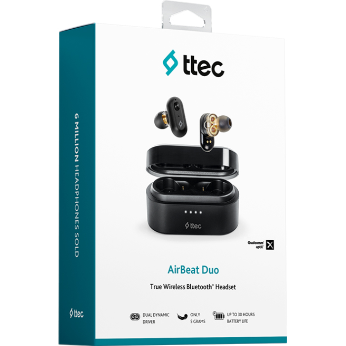 Навушники TTEC AirBeat Duo Black