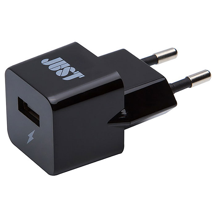 Зарядний пристрій JUST Atom USB Wall Charger Black (WCHRGR-TM-BLCK)