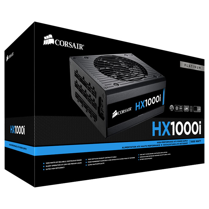Блок питания 1000W CORSAIR HX1000i (CP-9020074-EU)