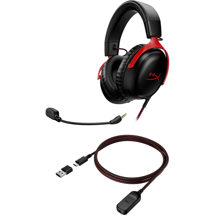 Наушники геймерские HYPERX Cloud III Black/Red (727A9AA)