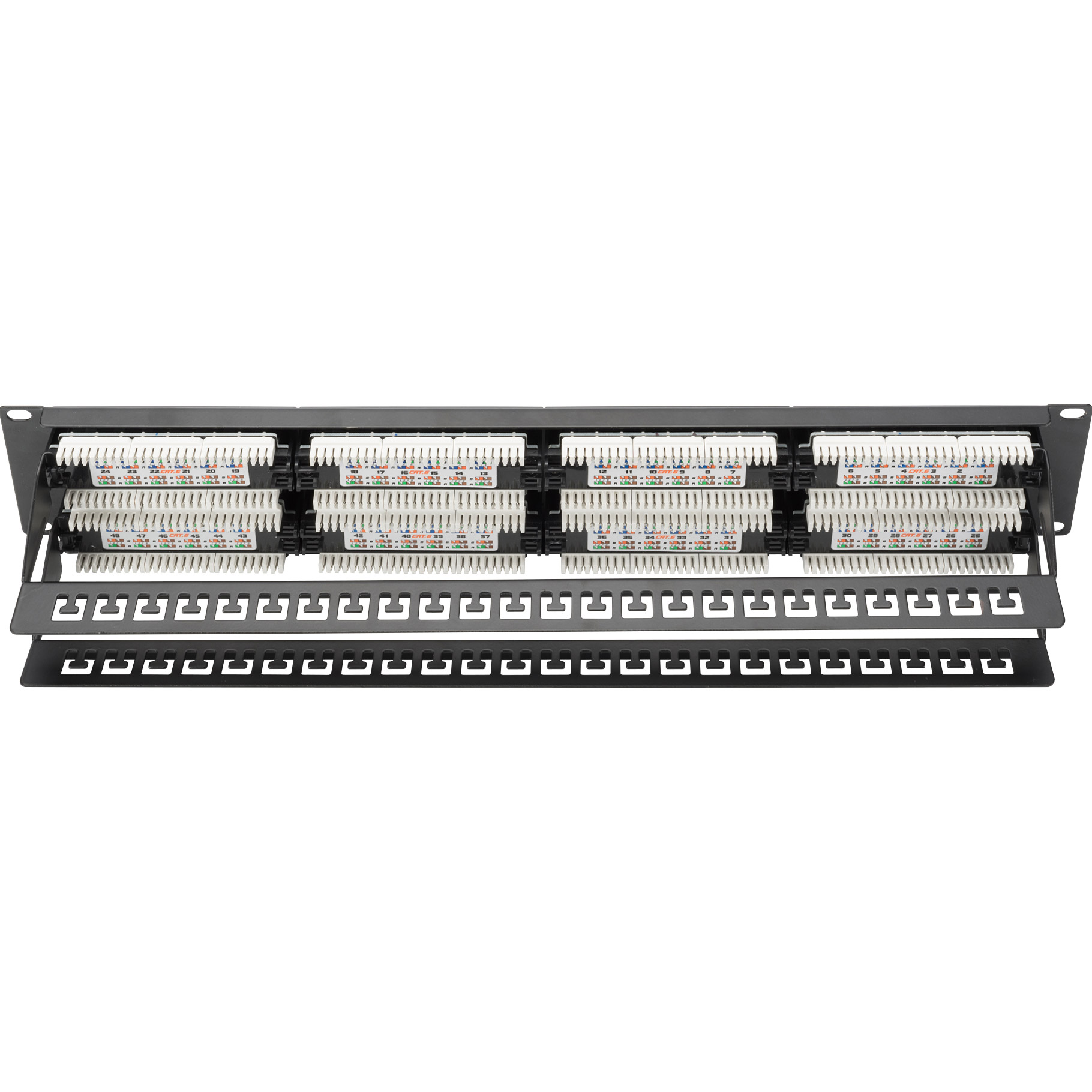 Патч-панель DIGITUS 2U 19" 48-port UTP Cat.6 у зборі (DN-91648U)