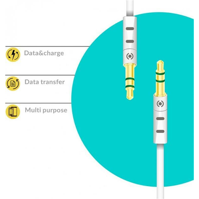 Кабель PIKO CB-AW11 mini-jack 3.5mm 1м White (1283126489167)