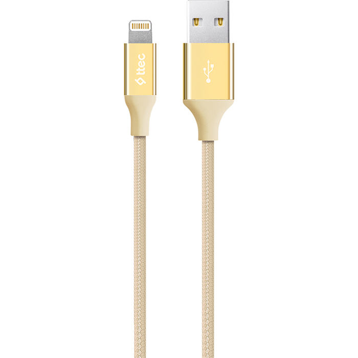 Кабель TTEC 2DK16 AlumiCable USB2.0 AM/Lightning 1.2м Gold (2DK16A)