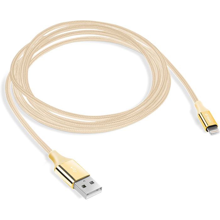 Кабель TTEC 2DK16 AlumiCable USB2.0 AM/Lightning 1.2м Gold (2DK16A)