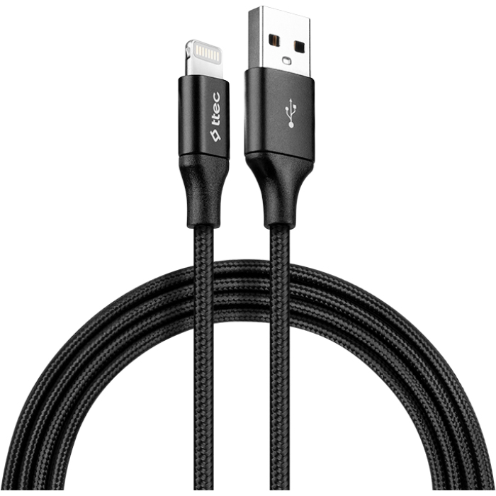 Кабель TTEC 2DK19 AlumiCable XL USB2.0 AM/Lightning 2м Black (2DK19S)