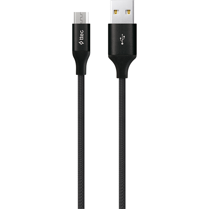Кабель TTEC 2DK21 AlumiCable XL USB2.0 AM/Micro-BM 2м Black (2DK21S)