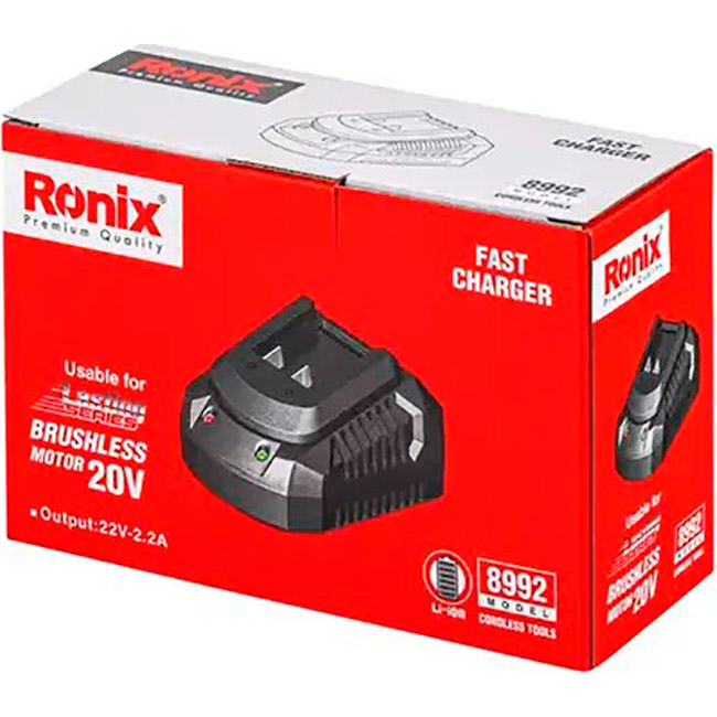Зарядний пристрій RONIX 20V 2.2A (8992)