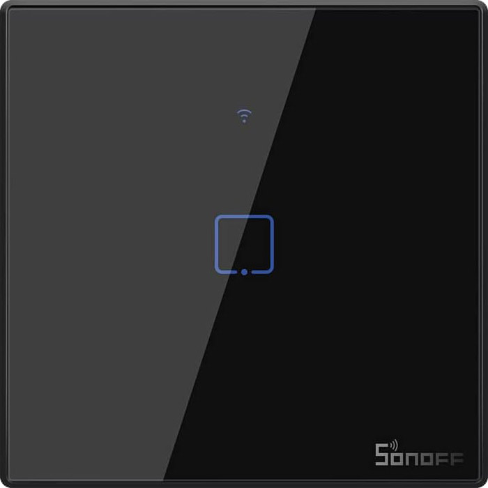 Розумний вимикач SONOFF Smart Wall Touch Switch Black (T3EU1C-TX)