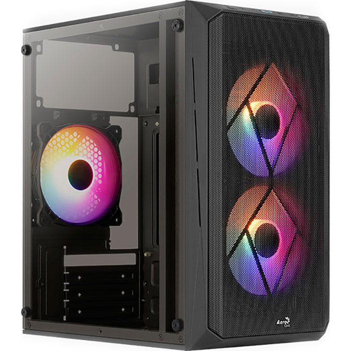 Корпус AEROCOOL CS-107 FRGB Black 500W (ACCX-PC14000.11)