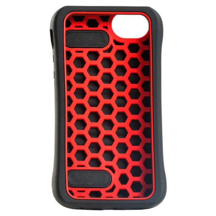 Чехол YURBUDS Race для iPhone SE/5s/5 Black/Red (YBIMRACE01RNB)