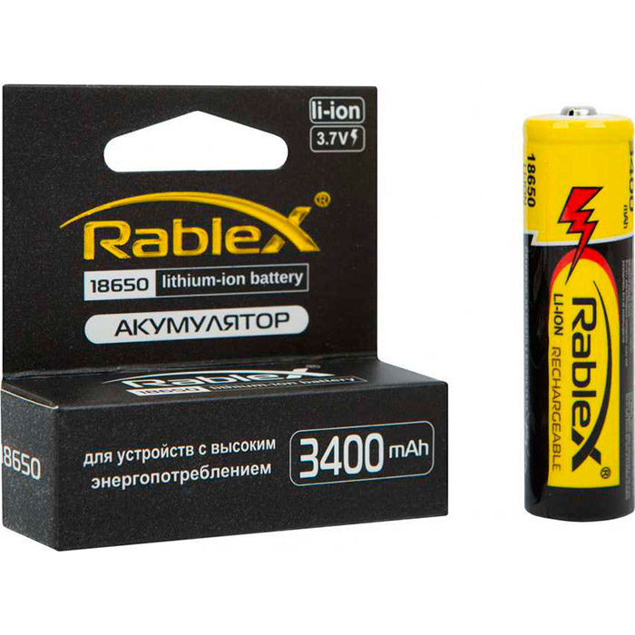 Акумулятор RABLEX 18650 3400mAh 3.7V