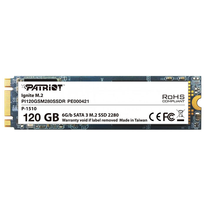 SSD диск PATRIOT Ignite 120GB M.2 SATA (PI120GSM280SSDR)