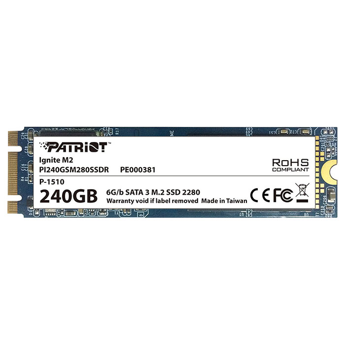 SSD диск PATRIOT Ignite 240GB M.2 SATA (PI240GSM280SSDR)