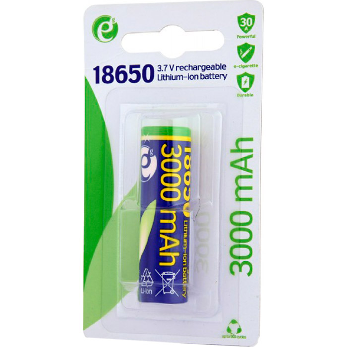 Акумулятор ENERGENIE Lithium 18650 3000mAh 3.7V (EG-BA-18650-10C/3000)