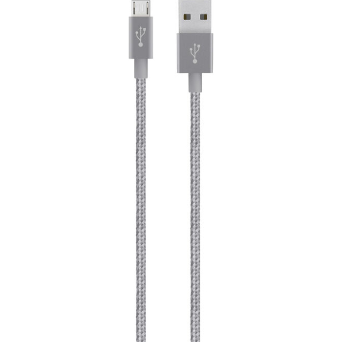 Кабель BELKIN Mixit UP Metallic USB-A to Micro-USB 1.8м Gray (F2CU021BT06GYTM)