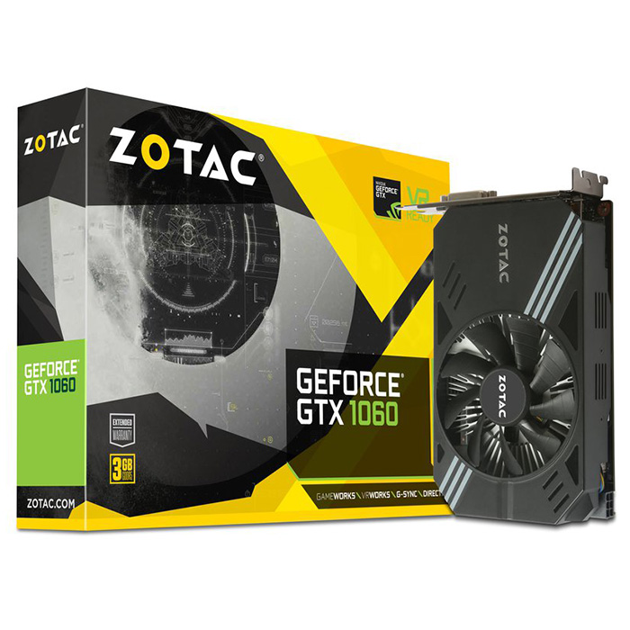 Відеокарта ZOTAC GeForce GTX 1060 3GB GDDR5 192-bit (ZT-P10610A-10L)