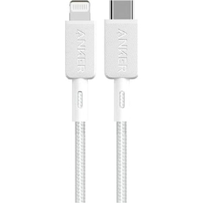 Кабель ANKER Powerline 322 USB-З to Lightning 0.9м White (A81B5H21)