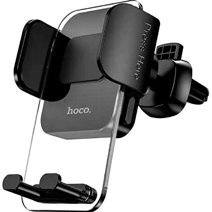 Автотримач для смартфона HOCO CA117 Exquisite Press Type Air Outlet Car Holder Space Black