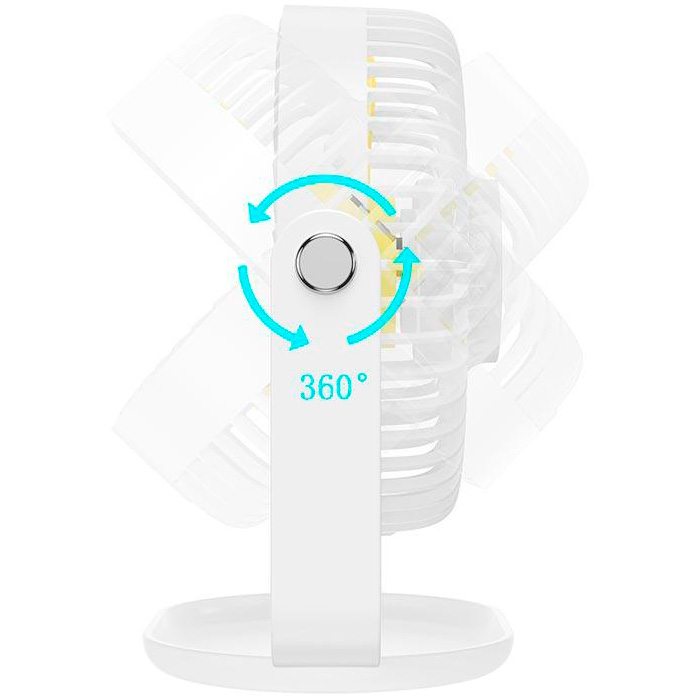 Настольный вентилятор HOCO F14 Multifunctional Powerful Desktop Fan White