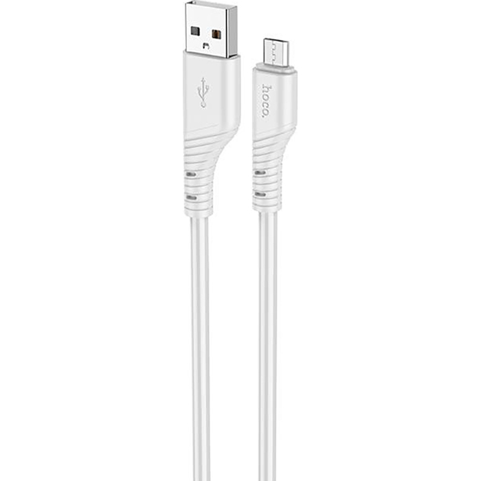 Кабель HOCO X97 Crystal Color USB-A to Micro-USB 1м Light Gray