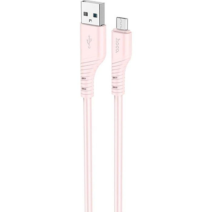 Кабель HOCO X97 Crystal Color USB-A to Micro-USB 1м Light Pink