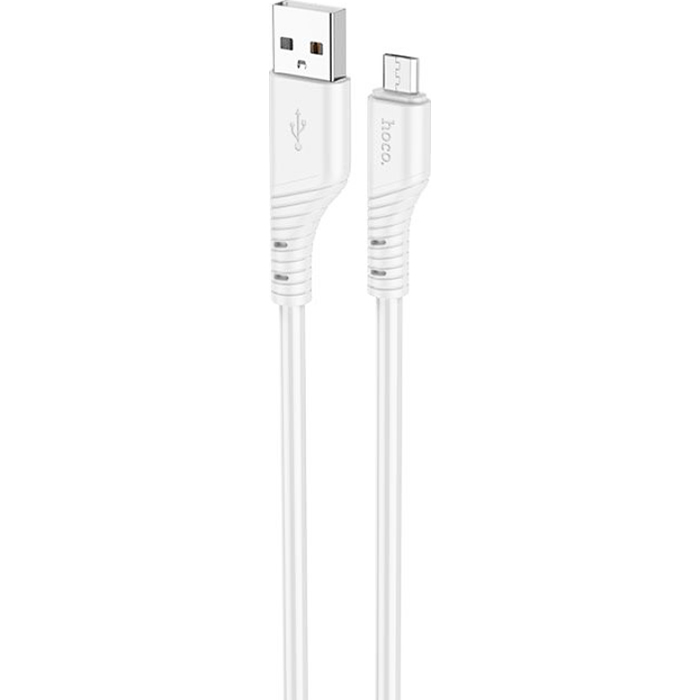Кабель HOCO X97 Crystal Color USB-A to Micro-USB 1м White
