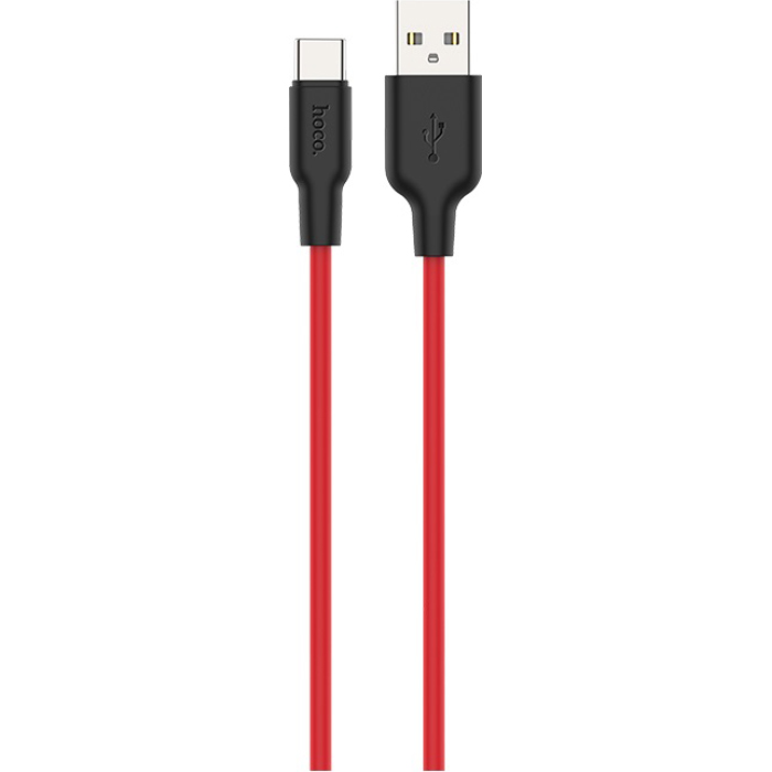 Кабель HOCO X21 Plus USB-A to Type-C 2м Black/Red